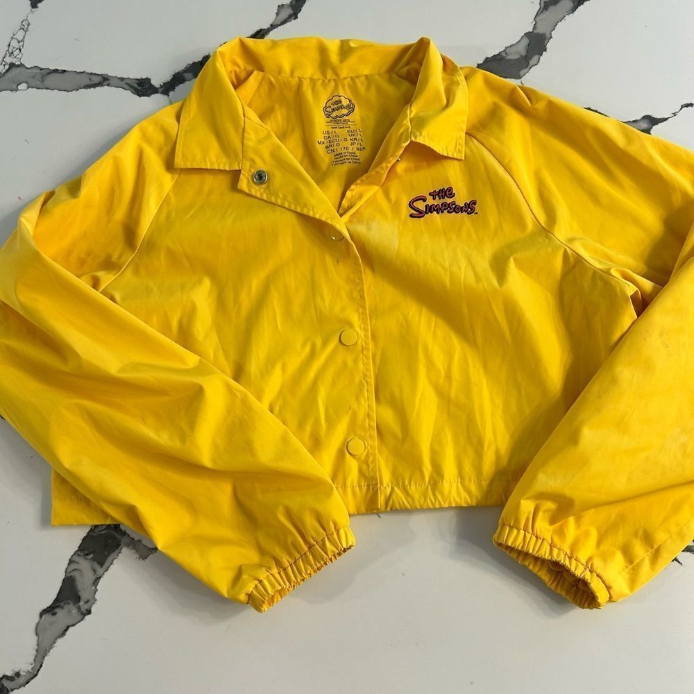 The Simpsons Yellow Crop Jacket